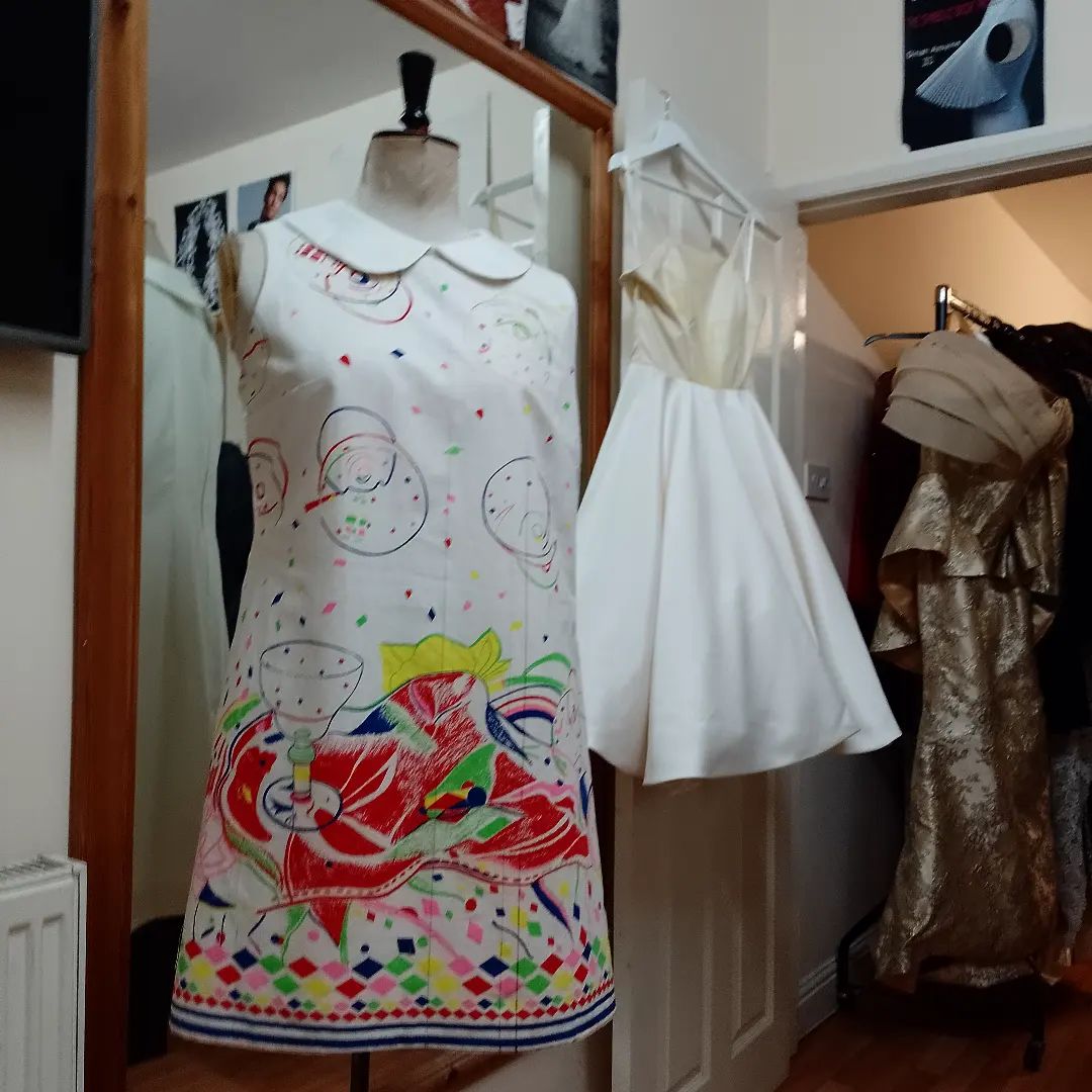 A-line Cotton Round Collared Dress — handmade sustainable womenswear by Susan Kistner, Bright Hopes Art