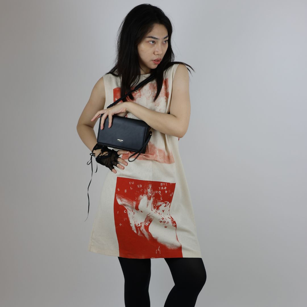 Maralyn Inspired Calico Shift Dress — view 2