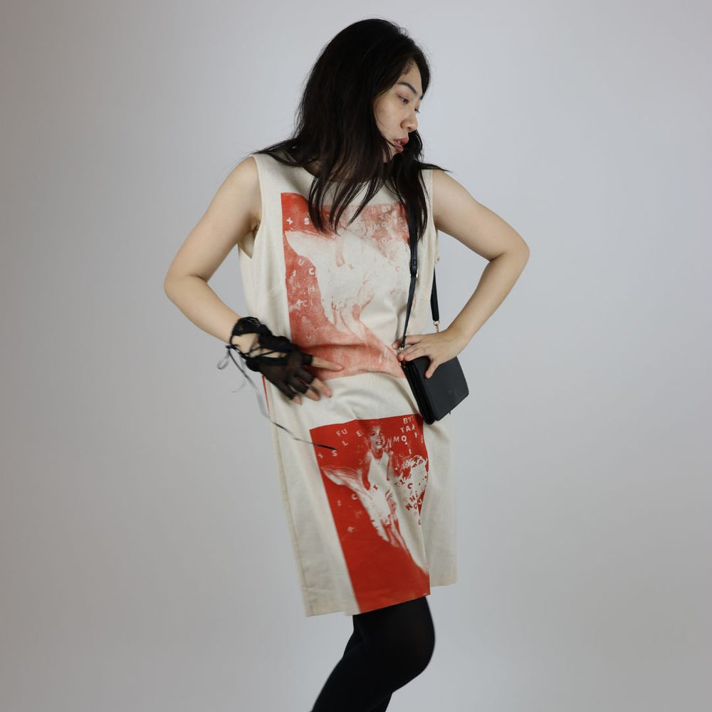 Maralyn Inspired Calico Shift Dress — handmade vintage fashion by Susan Kistner, Bright Hopes Art