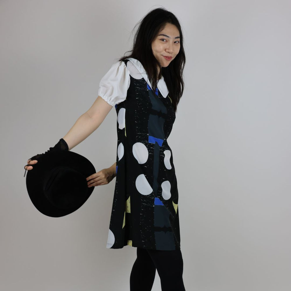 Polka Dot Crepe De Chine Party Dress — handmade occasion wear by Susan Kistner for Bright Hopes Art